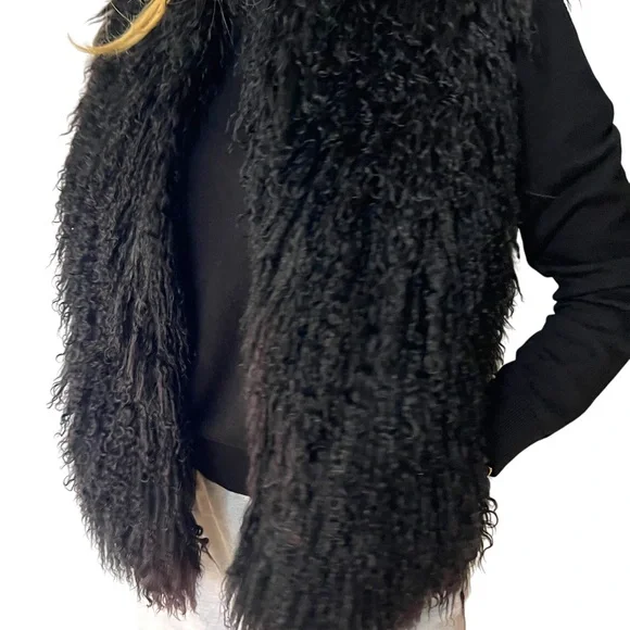 Vintage Mongolian Lamb Fur Vest - Picture 2 of 4